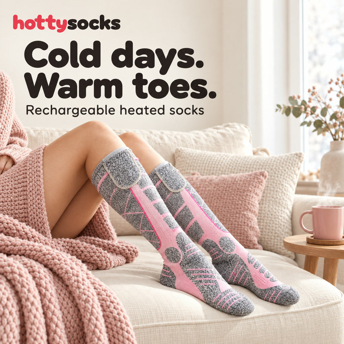 HottySocks rechargeable heated socks: cold days, warm toes
