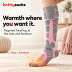 Targeted heating at the toes and forefoot